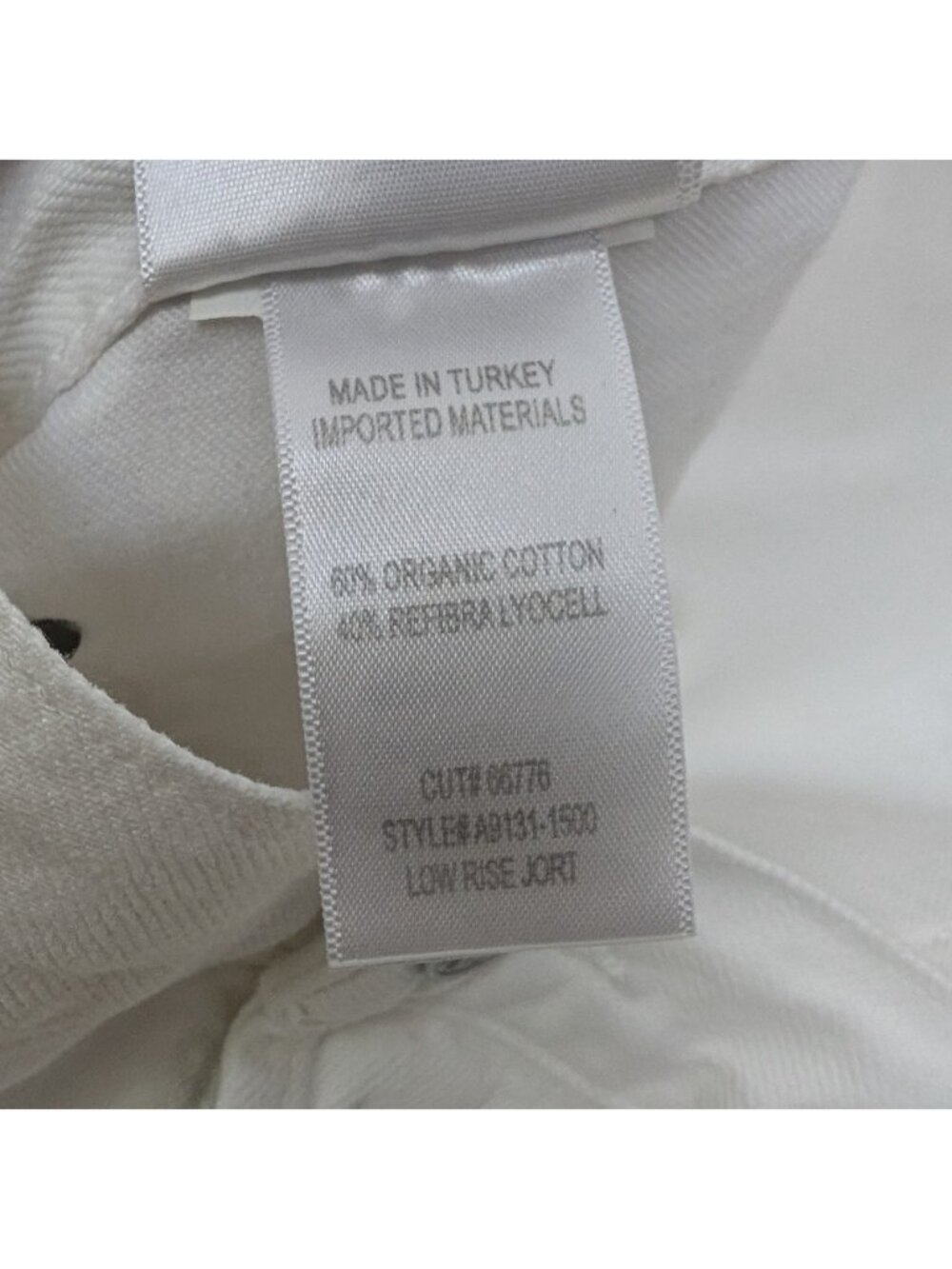Agolde White Denim Jorts Shorts - Picture 5 of 10